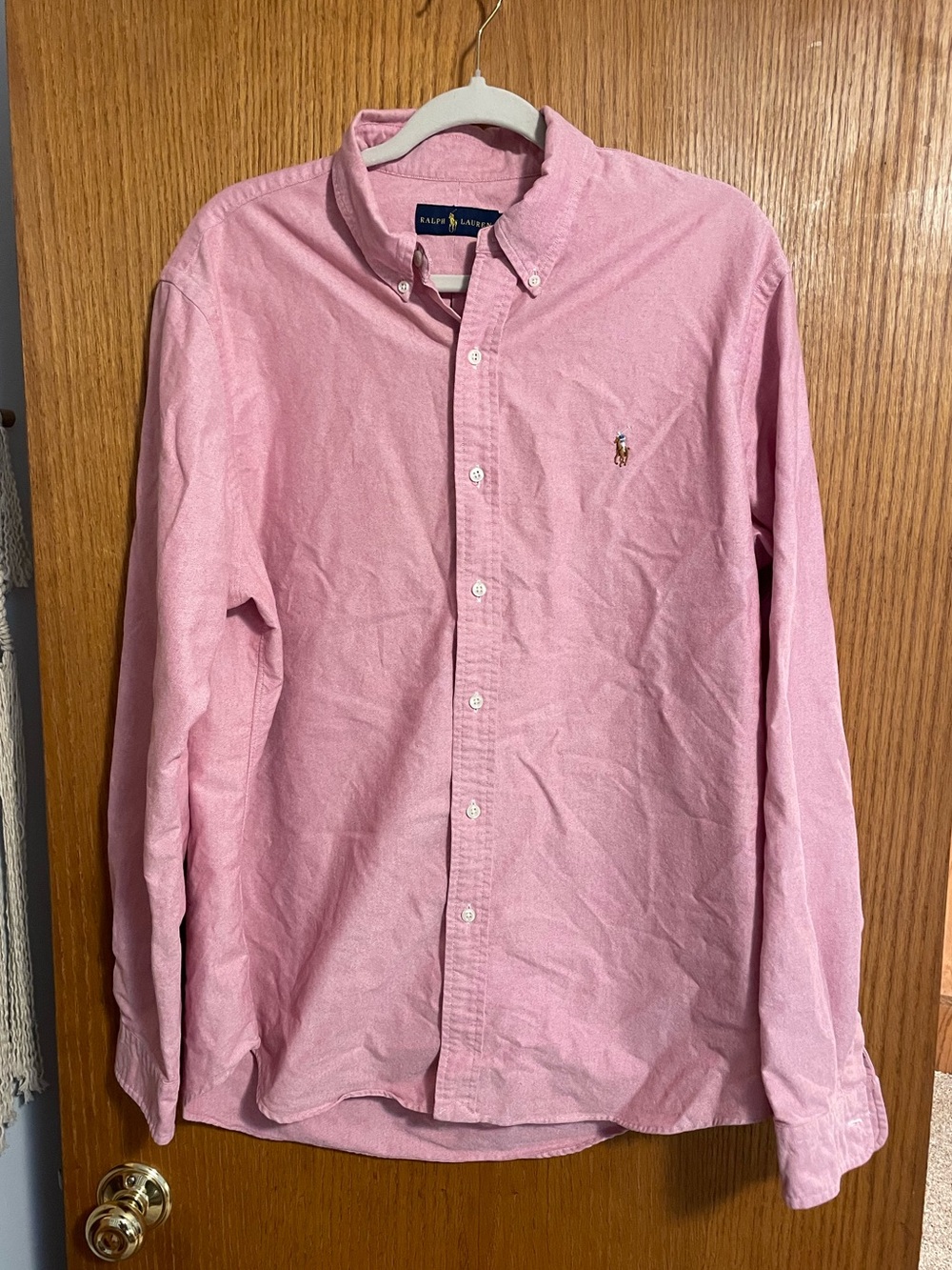 Vintage Ralph Lauren Polo Oxford Pink XL